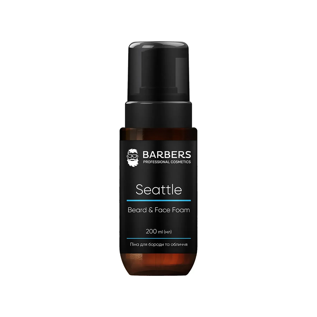 Barbers Seattle — піна для бороди та обличчя 2 в 1, 200 мл